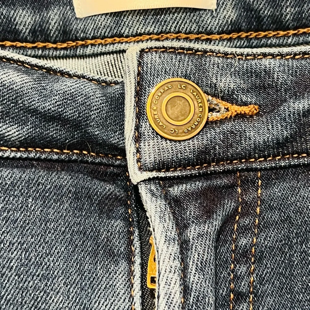 LC Lauren Conrad Jeans Skinny Stretch Mid Rise Womens Sz 10 Blue - Picture 6 of 9
